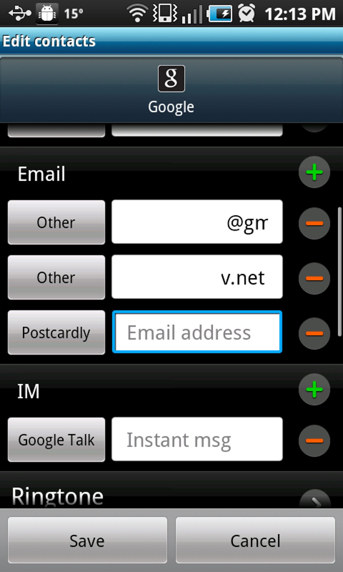 Step 3: Add Postcardly e-mail to Contacts