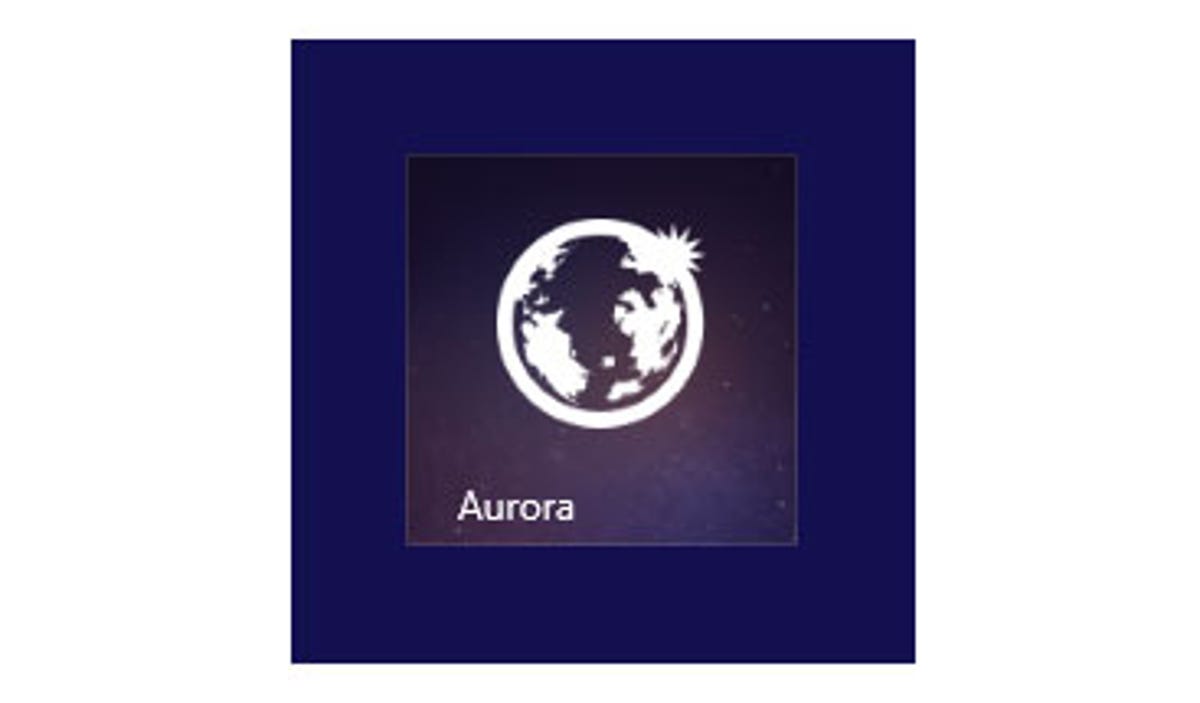 Firefox Aurora icon on Windows 8