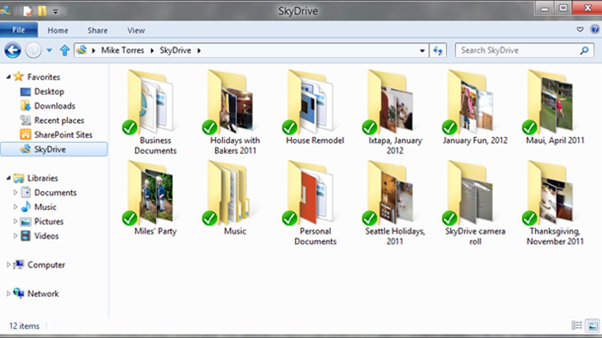The new SkyDrive will integrate directly with Windows Explorer.