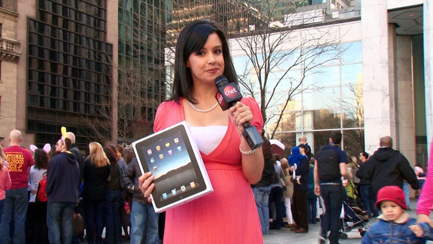 Apple's iPad launches in New York City