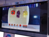 <p>GE's Kitchen Hub display can also recognize food items and use them as data to suggest recipes.</p>