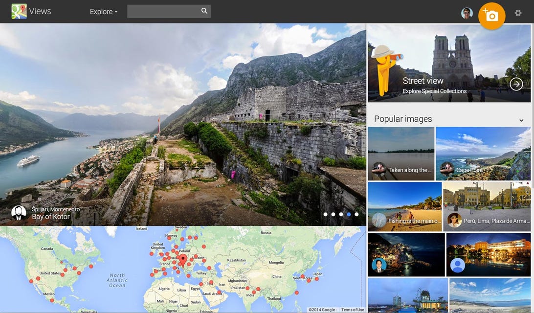 Google Views lets people explore parts of the world. The shots also are used on Google Maps, meaning that millions of people see photographers' images Google showcases there.