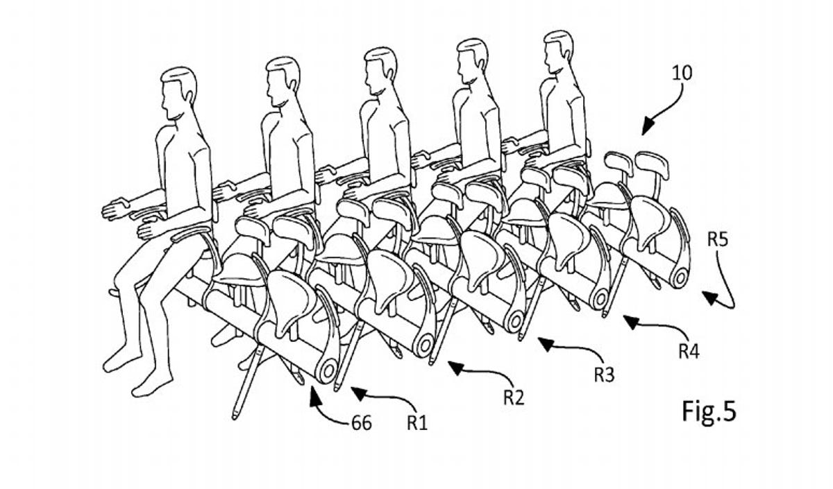 Saddle seat patent drawing