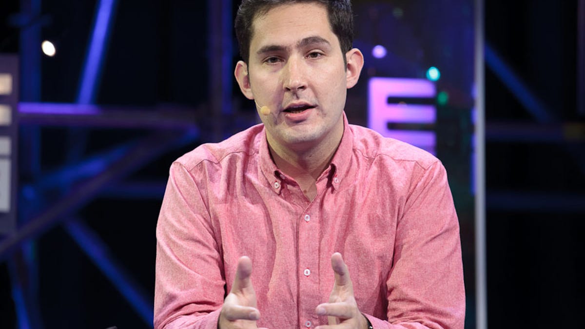 Instagram CEO Kevin Systrom speaking at LeWeb