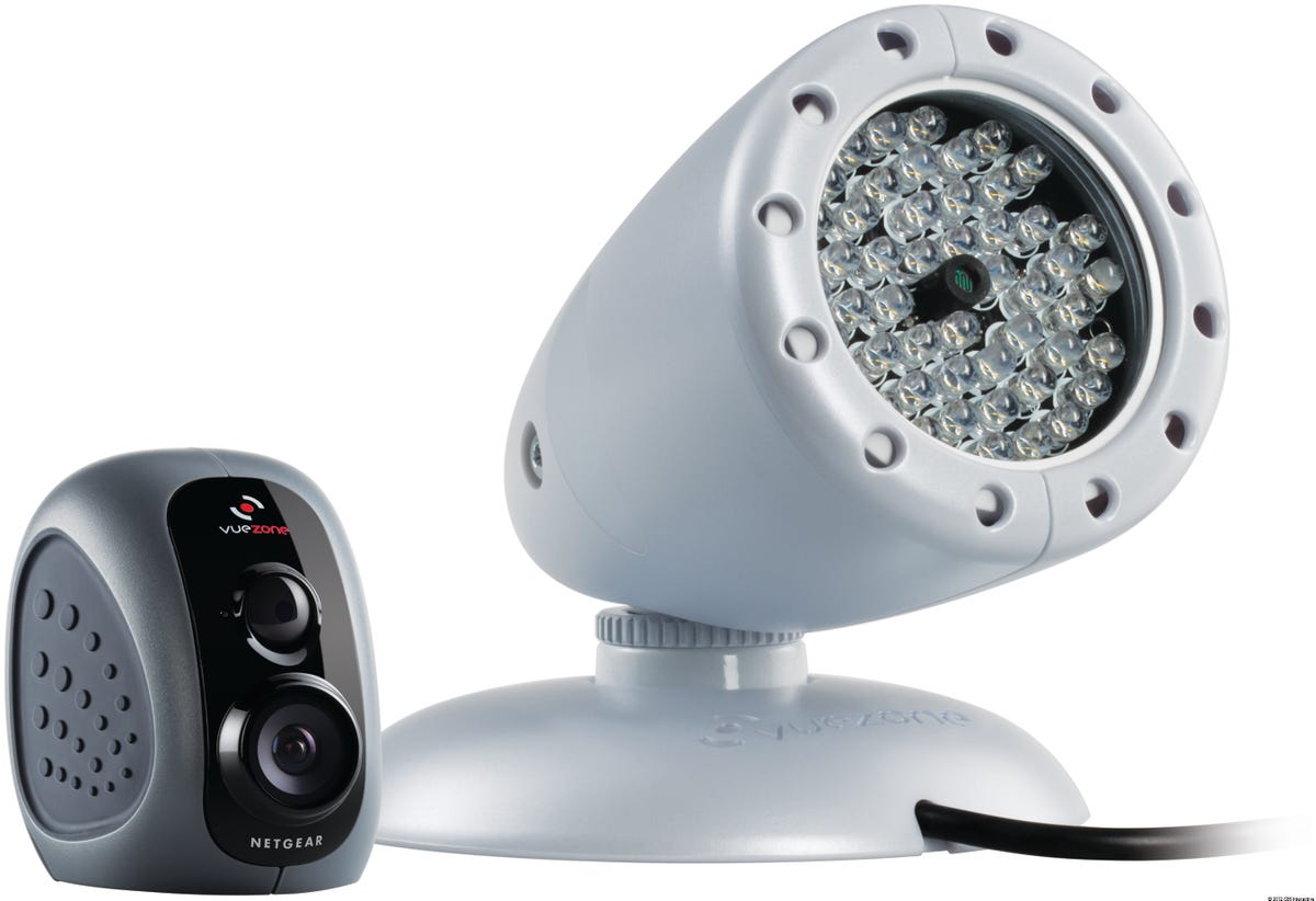 The new VueZone Night Vision Camera and its Infrared lamp.