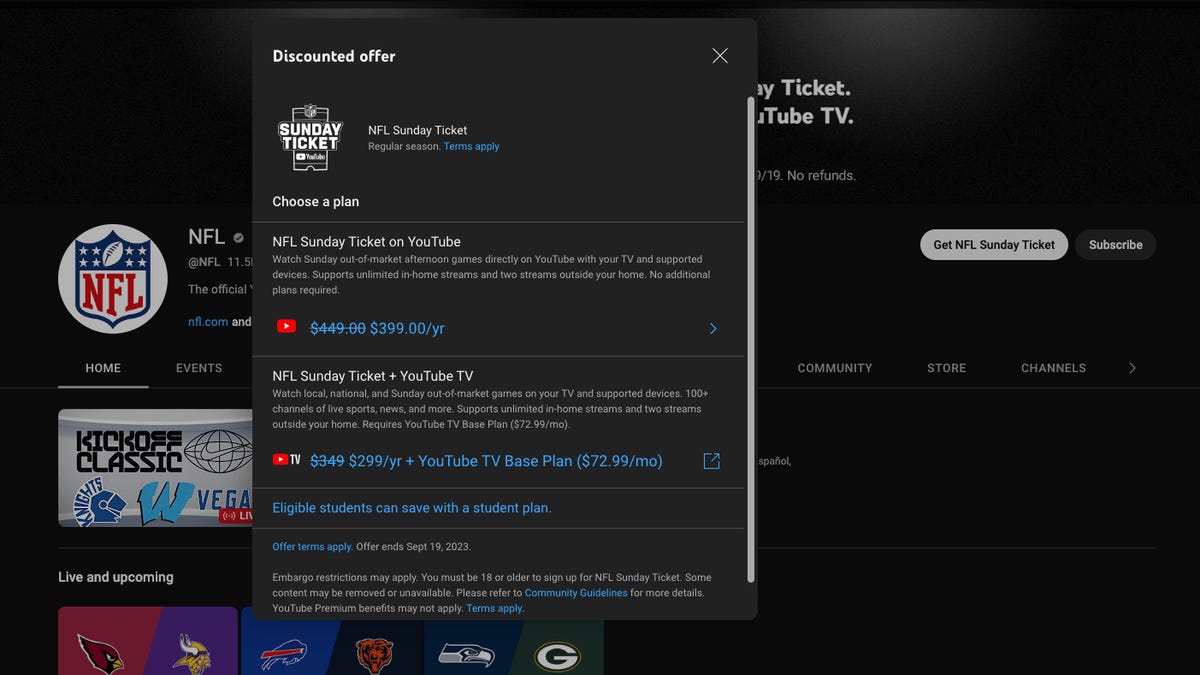 Learn about NFL Sunday Ticket on   &   TV -   TV Help