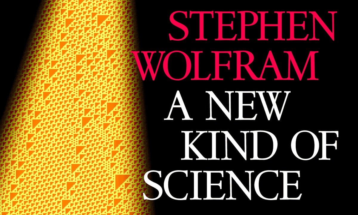The Cover of Stephen Wolfram's book, "A New Kind of Science."