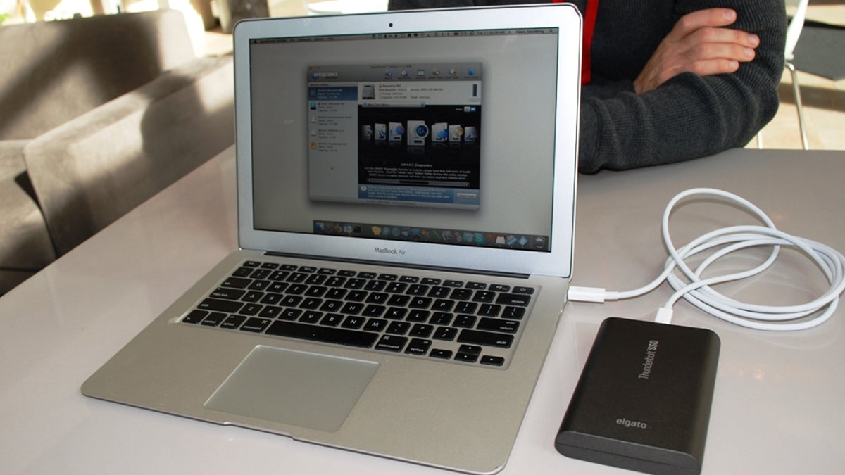 The new Elgato Thunderbolt SSD bus-powered portable drive.