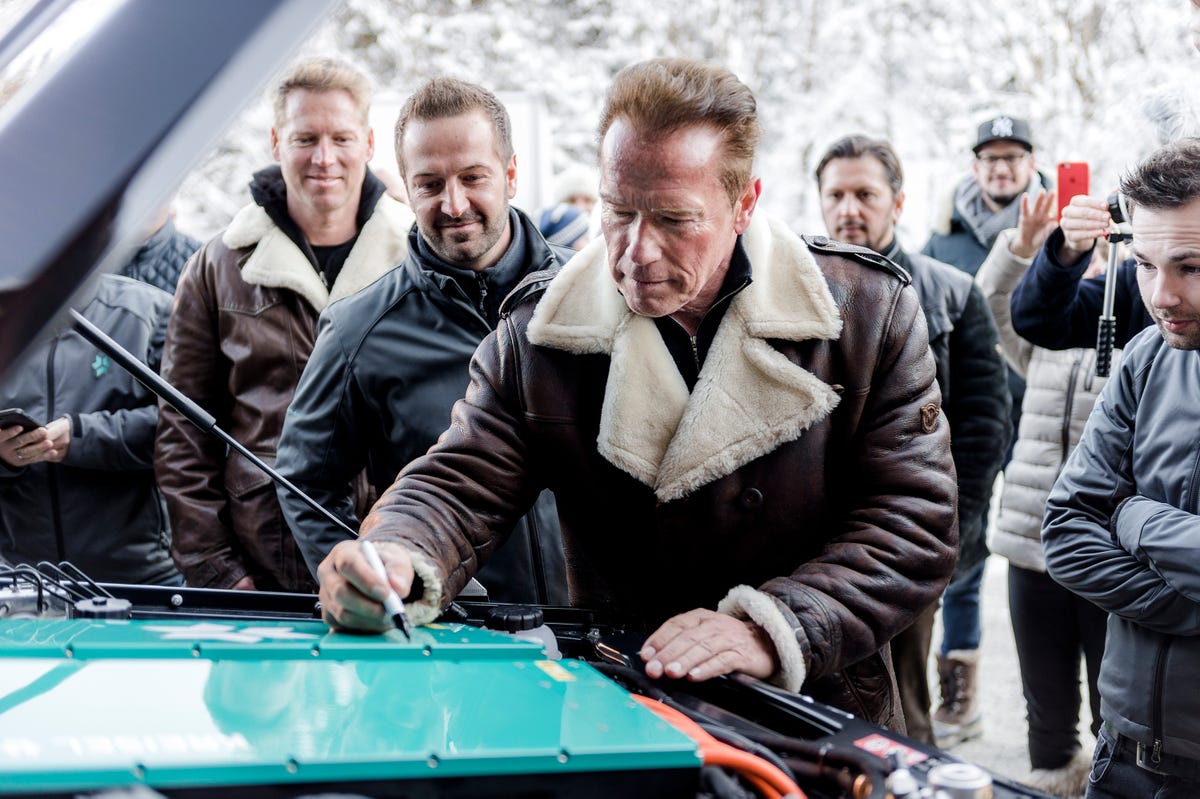 Kreisel Electric G-Class + Arnold Schwarzenegger