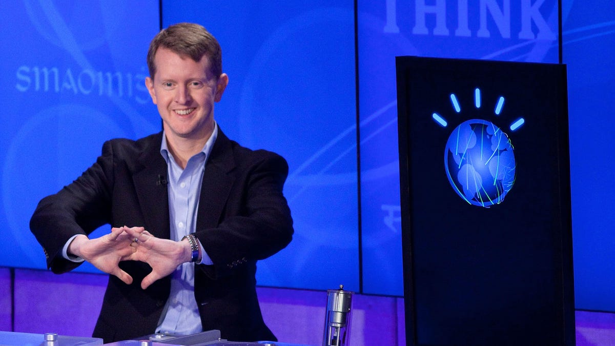 Ken Jennings competing against IBM Watson