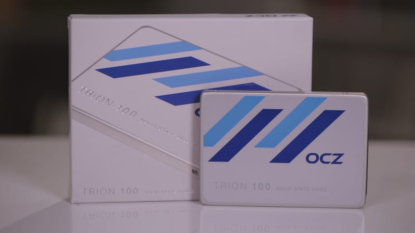The OCZ Trion SSD is pretty slow but very affordable