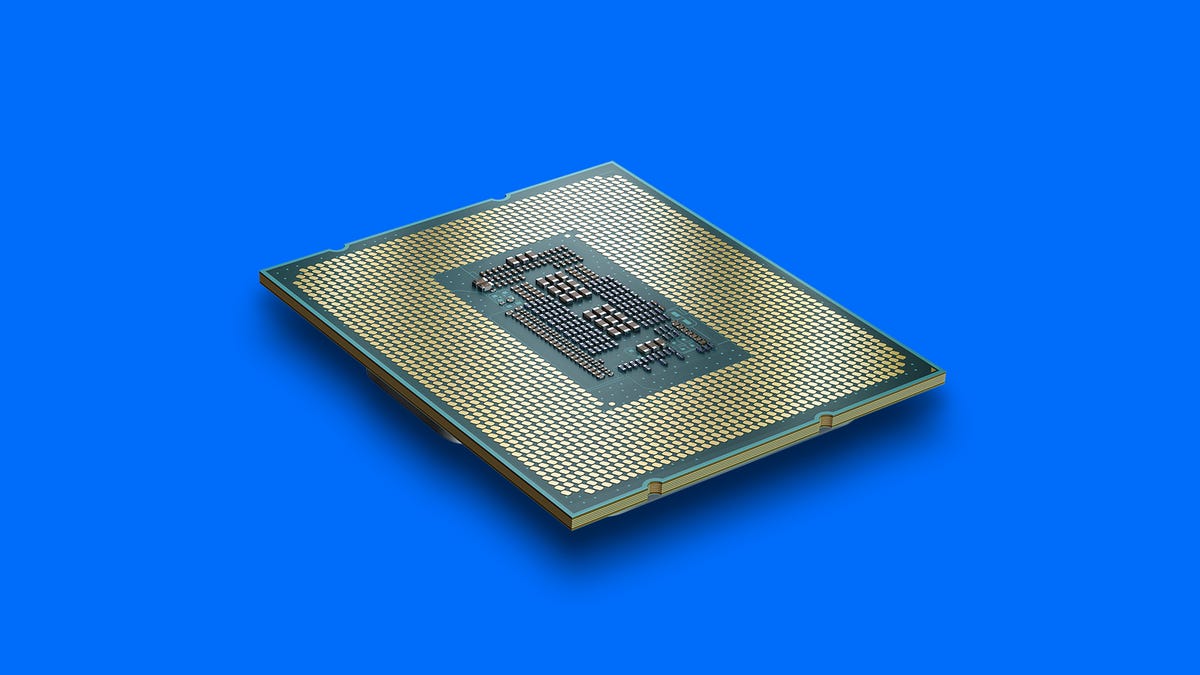 A generic CPU die rendering of Intel's 13th-generation desktop processor