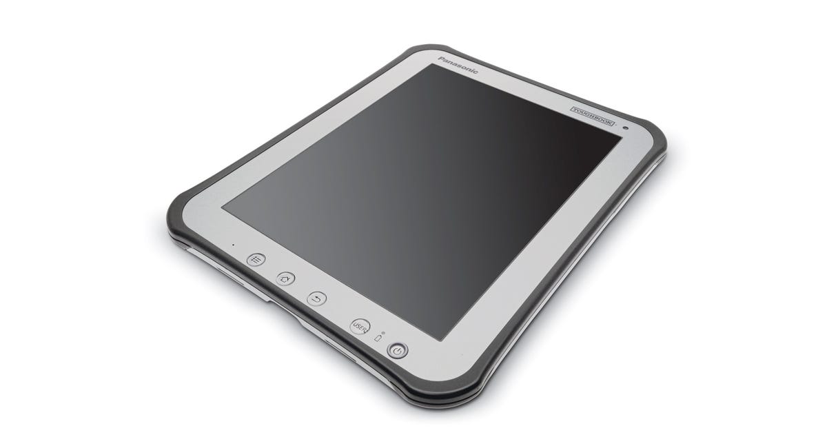 Photo of the Panasonic Toughbook Android tablet.