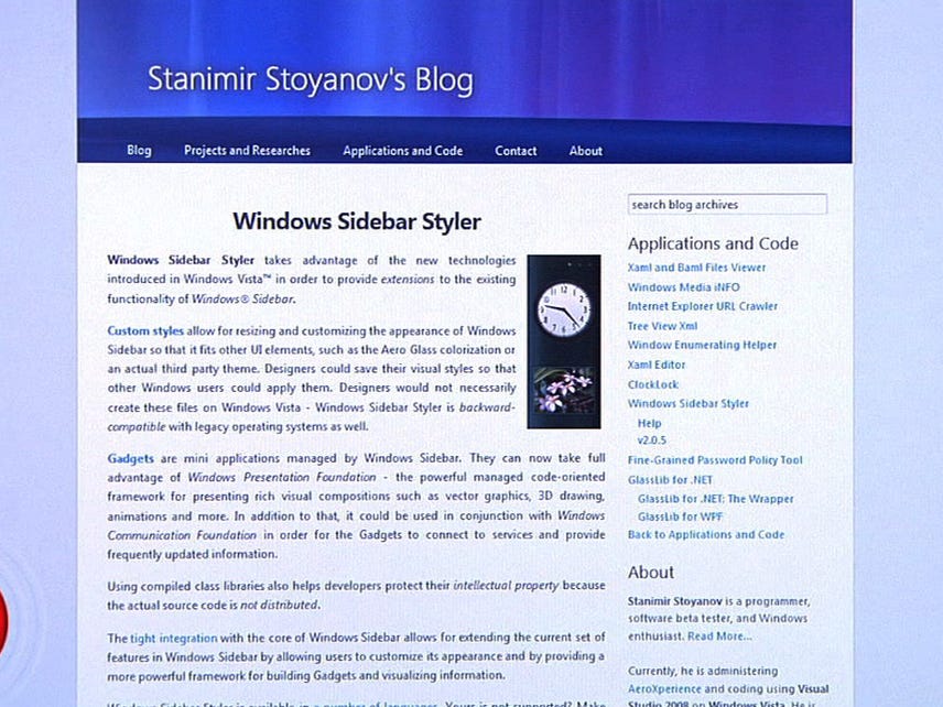 Improve your Windows Vista Sidebar