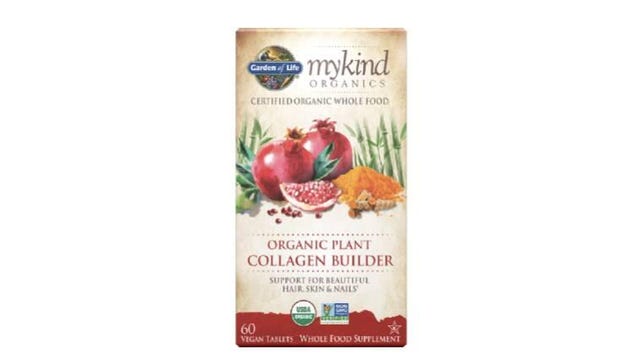 Box of Garden of Life mykind collagen booster tablets