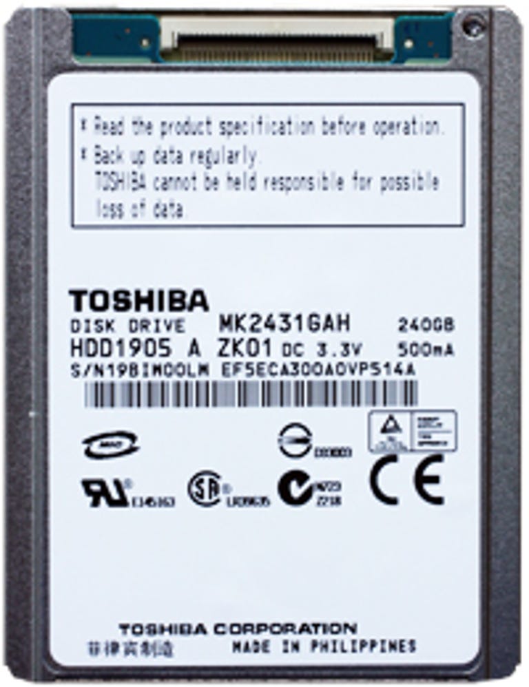 Photo of Toshiba iPod hard drive.