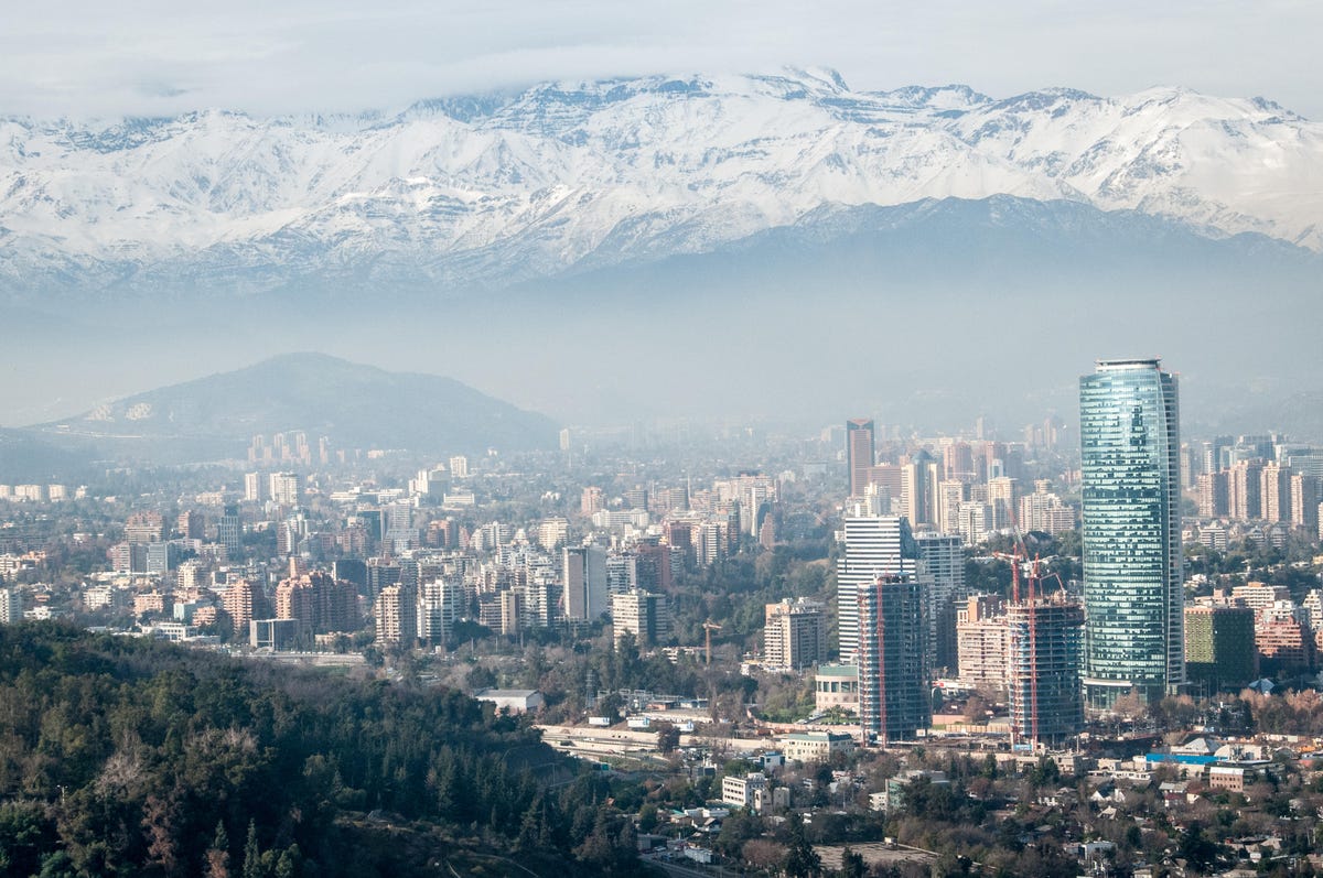 Skyline of Santiago