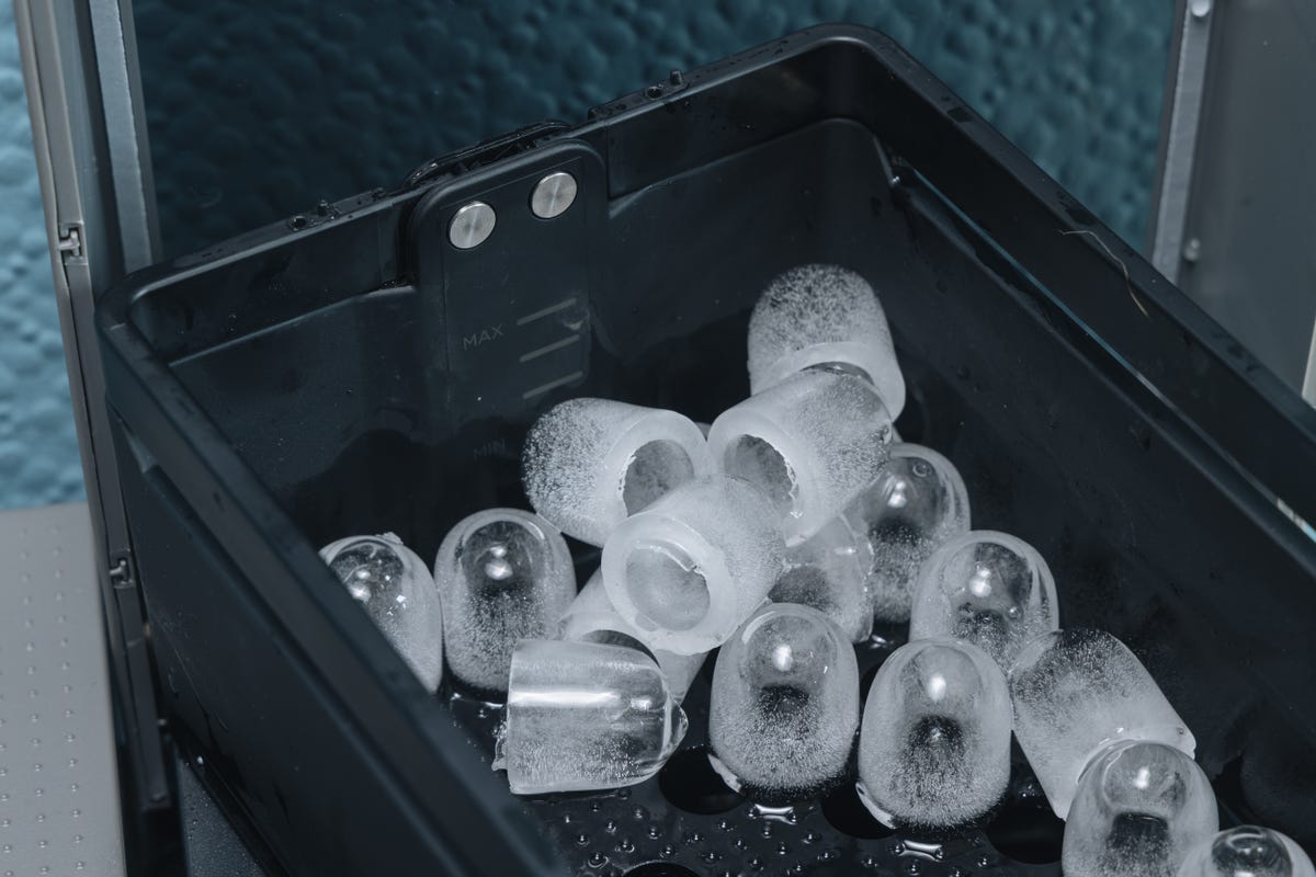 Ice cubes from the EcoFlow
