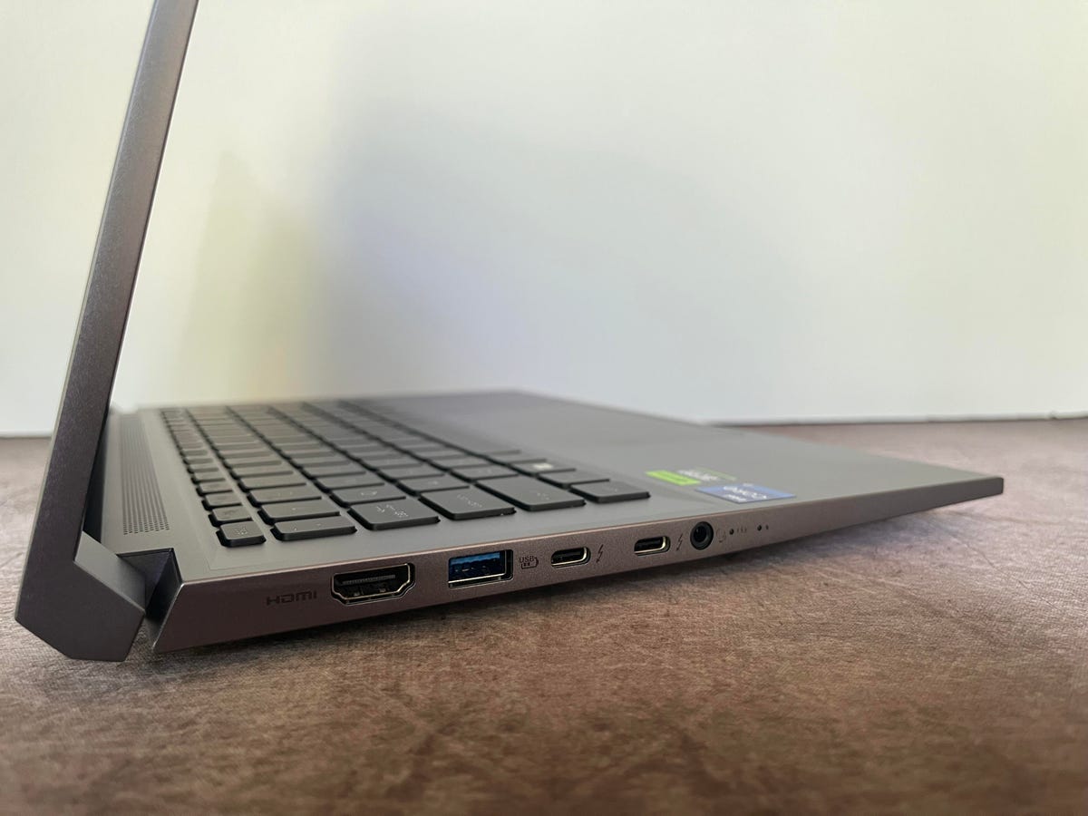 Acer Swift X 14 ports on the left side
