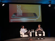 <p>John Markoff, formerly of the New York Times (left), interviews Scott Forstall about Broadway, his time at Apple and other topics Tuesday at the Computer History Museum in Mountain View, California.&nbsp;</p>