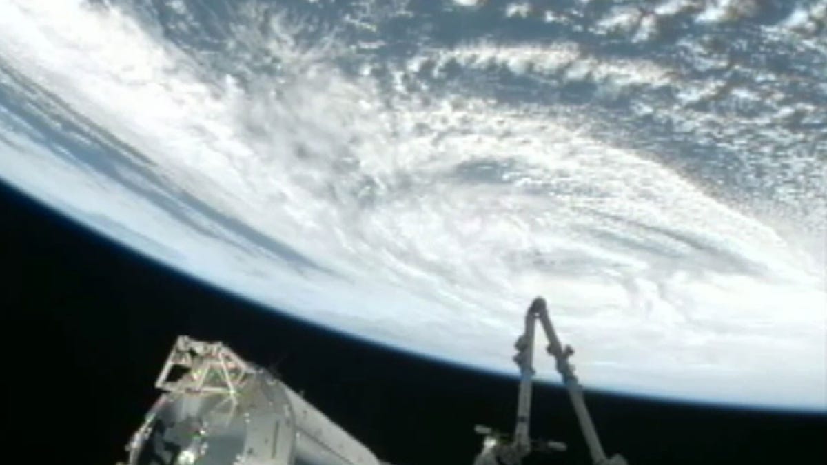 Hurricane Sandy as seen from the International Space Station