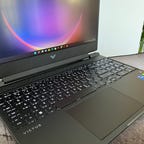 HP Victus 15 gaming laptop with keyboard backlighting