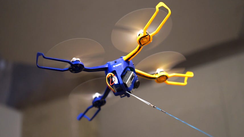 The Fotokite Phi is a flying camera on a string