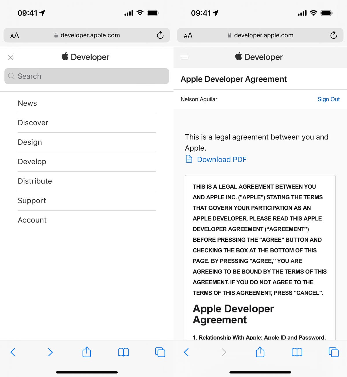 creating a free Apple Developer Program account for iOS 17