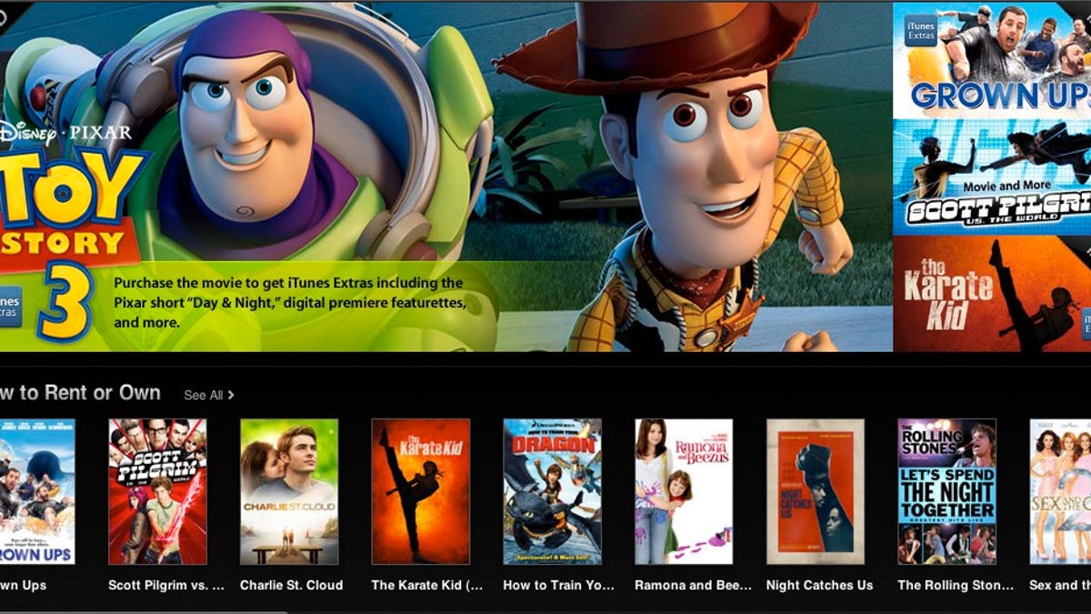 The iTunes Movie store in the U.S.