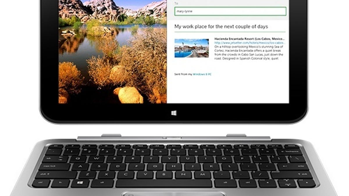 HP Envy x2 tablet with keyboard dock. Will it get a quad-core 'Bay Trail' chip? Chance are pretty good it will.
