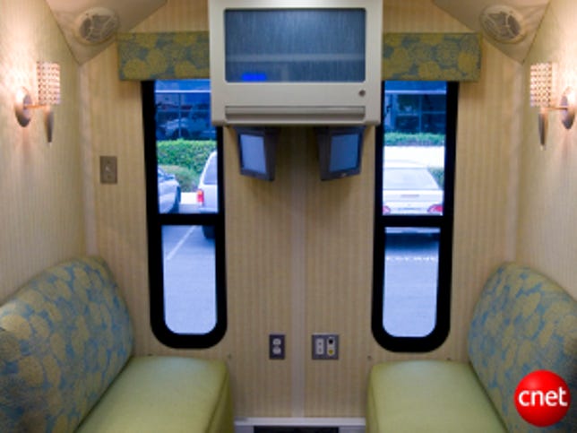 The mobile waiting room.