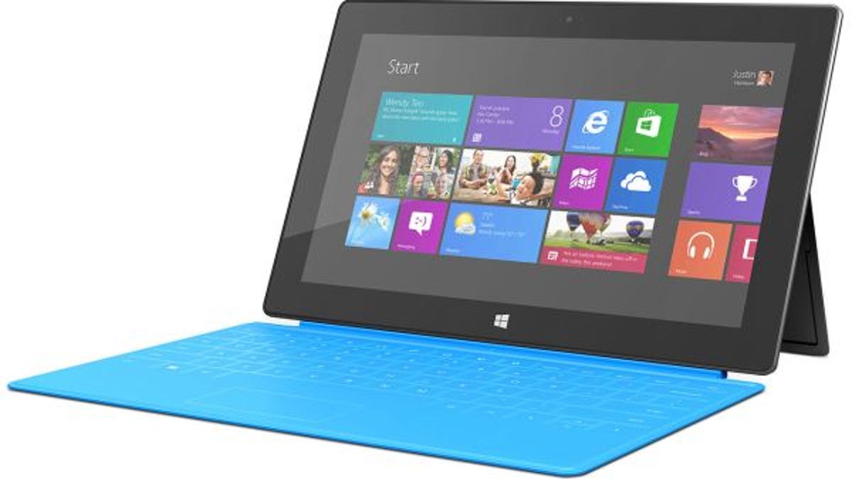 The Surface RT now starts at $349, but a keyboard still isn't included.