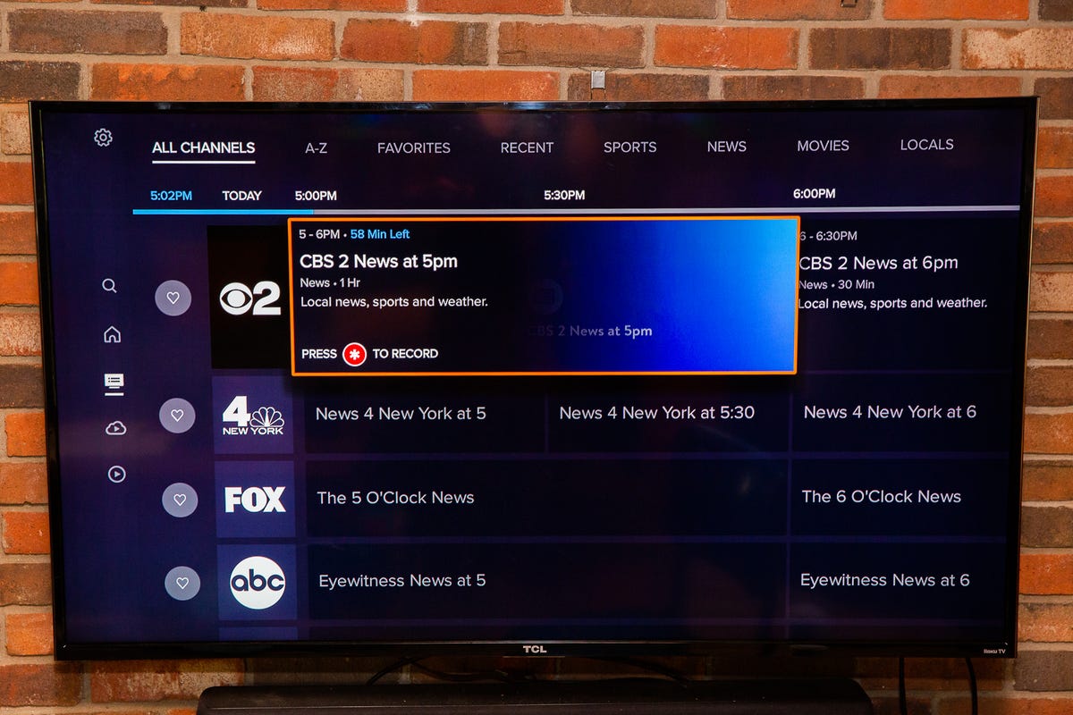 Sling TV's new interface on Roku Ultra - CNET