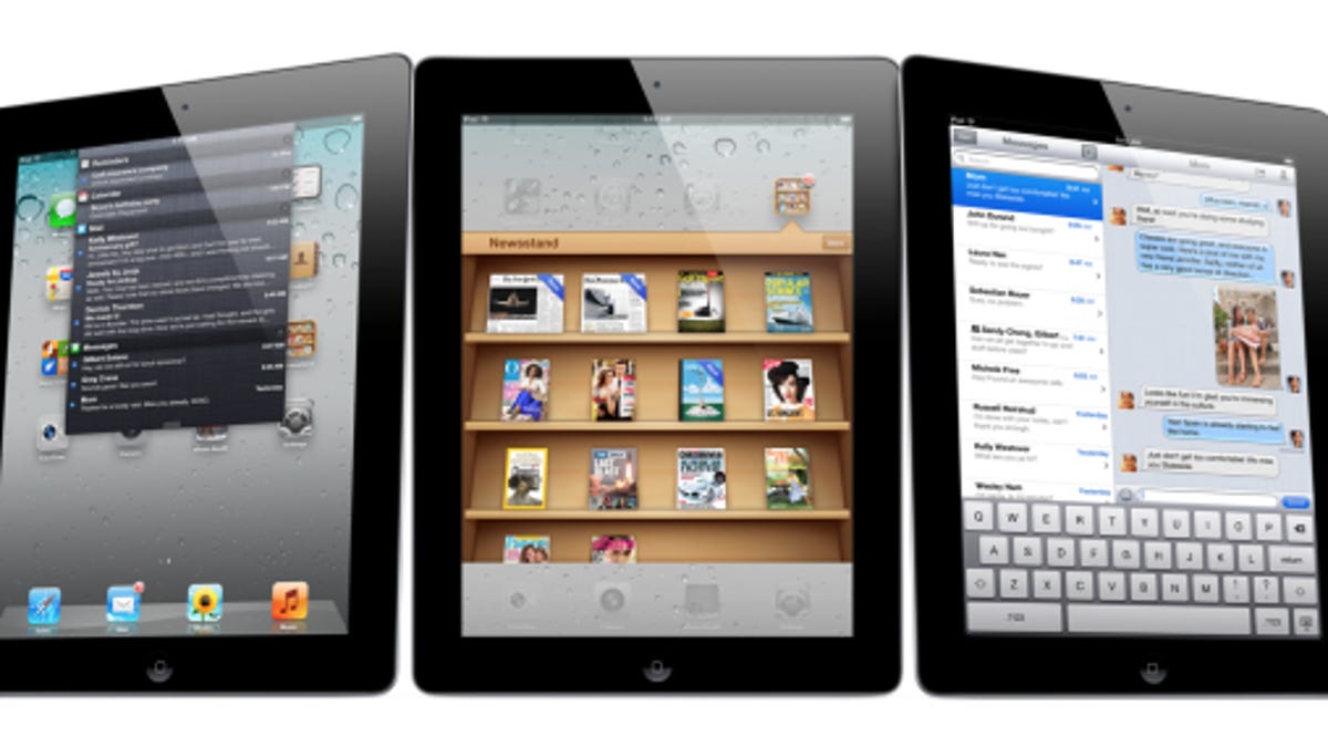 Apple&apos;s iPad 2 lineup.