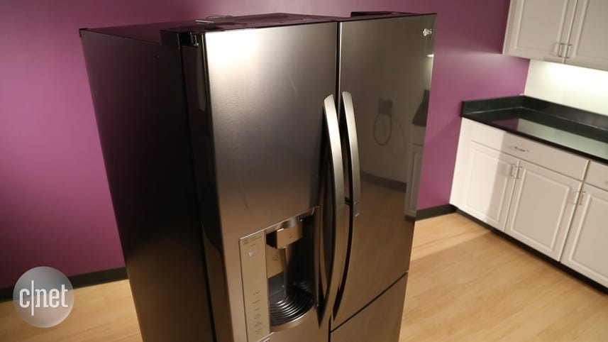 This LG fridge has a door in the door, but what is it good for?