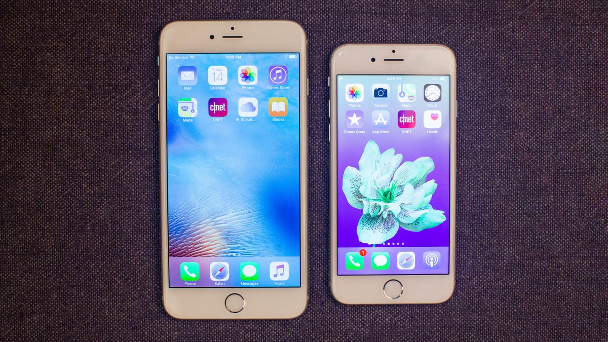 The iPhone 6 and iPhone 6S Plus, side by side