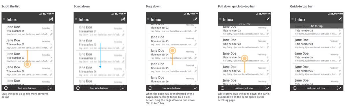 Firefox OS 2.0 quick-to-top email