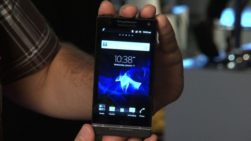A preview of Sony's sleek Xperia S phone