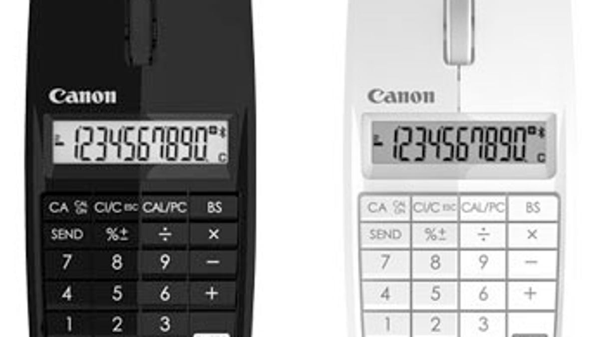Canon's X Mark 1 Mouse: calculator, mouse.
