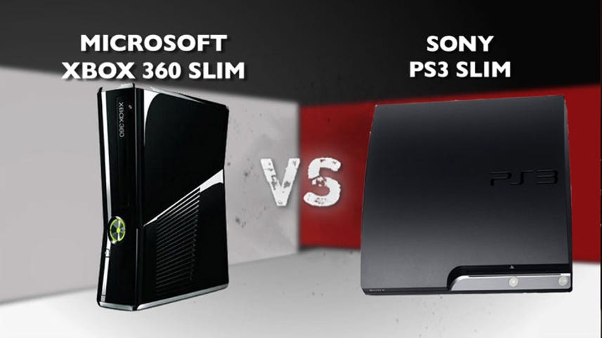 Xbox 360 Slim vs. Sony PS3 Slim