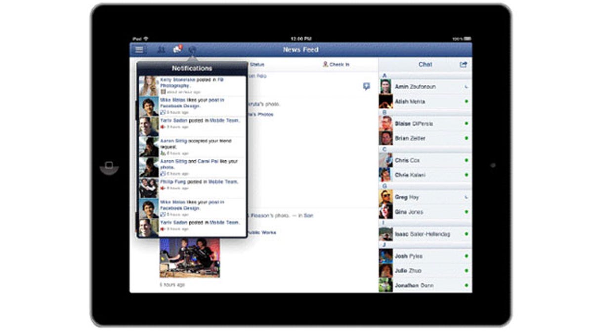 Facebook's iPad app is finally here