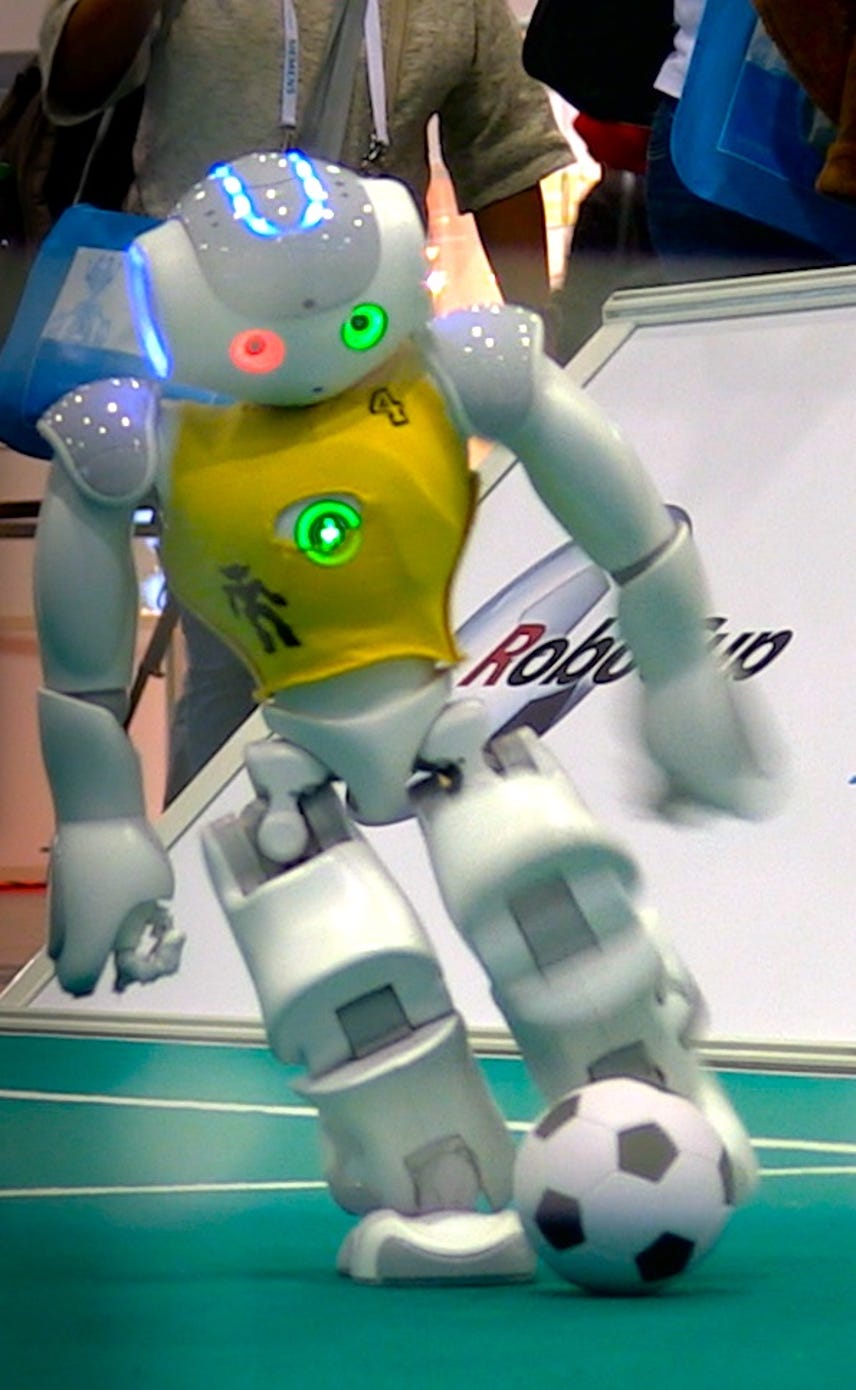 Robots play soccer at RoboCup 2016, what sports should they play next? (CNET's Open_Tab)