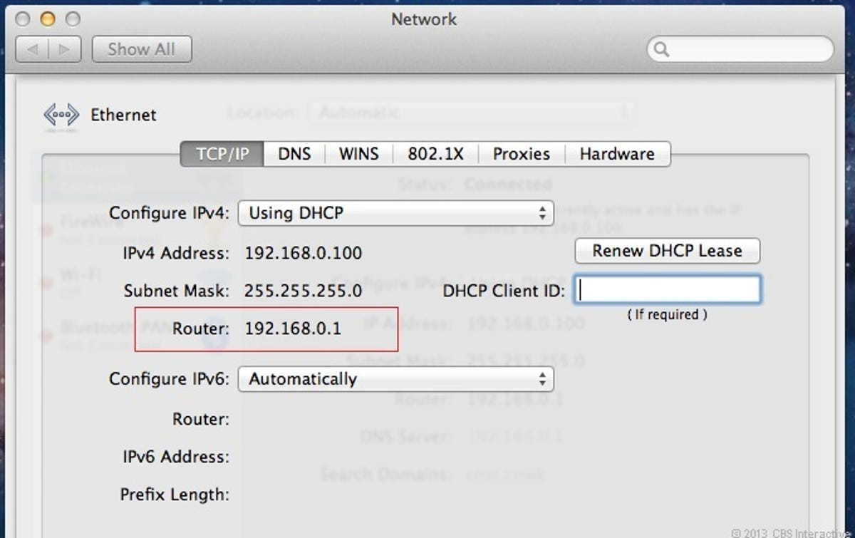 On a Mac, it's also quite easy to find out the default IP of the local network's router.