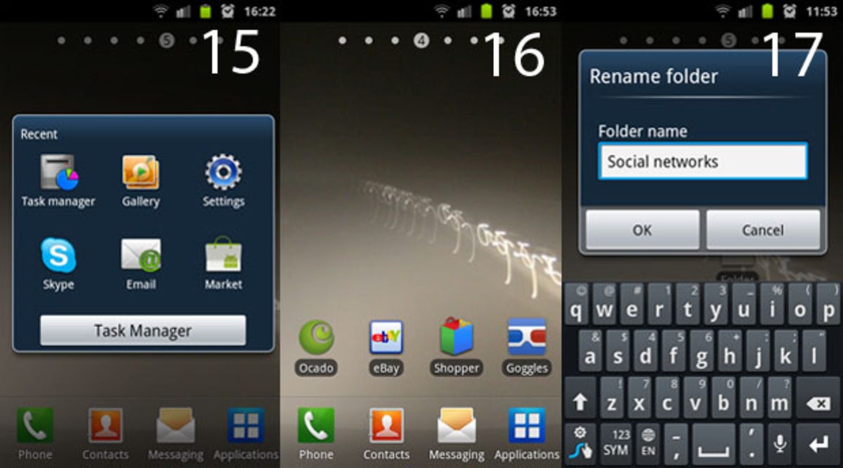 Android re-open app, home screens