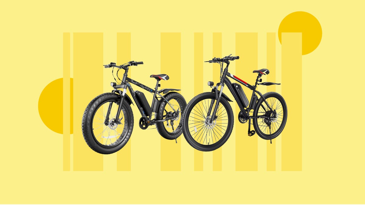 Two e-bikes from Gocio are displayed against a yellow background.