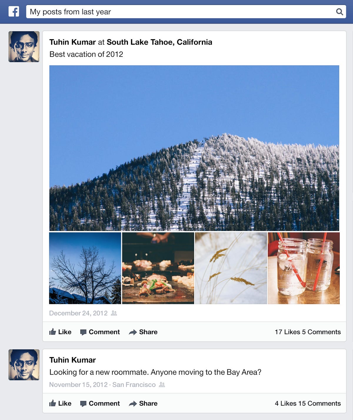 facebook graph search posts