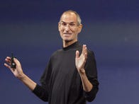<p>Steve Jobs speaks at an Apple event in September 2009, thin after a liver transplant.</p>