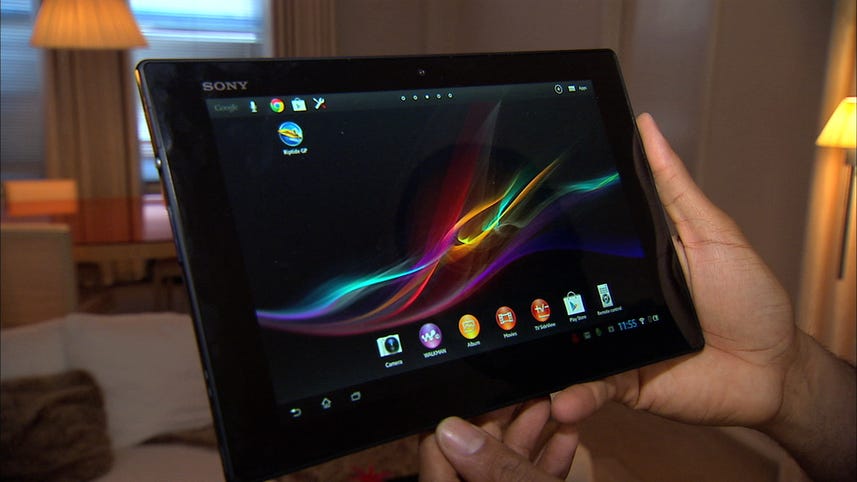 The Sony Xperia Tablet Z gets dunked in water