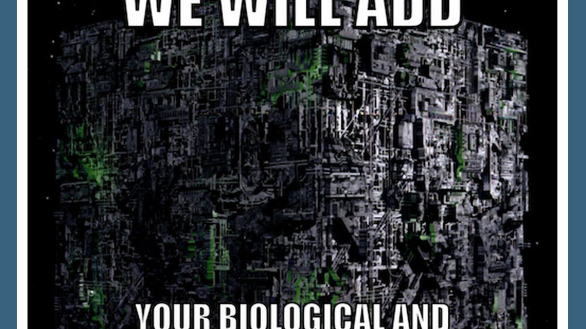 The wry W3C Memes blog mocked the arrival of the MPAA at the W3C by likening it to Star Trek's merciless Borg aliens assimilating humans.