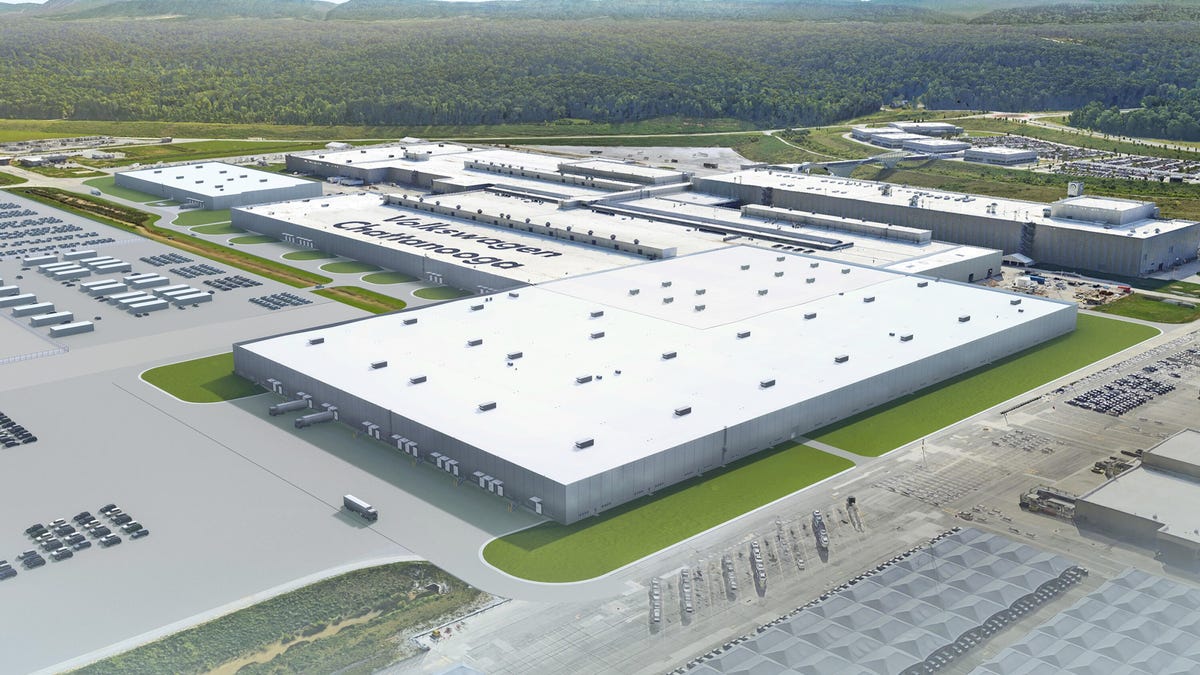 Volkswagen Chattanooga plant rendering